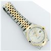 Image 9 : Rolex Mens 2 Tone Silver & Sapphire Diamond 36MM Datejust Wristwatch