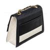 Image 5 : Chanel Navy White Lambskin Two Tone Flap Shoulder Bag
