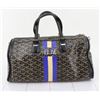 Image 1 : Goyard Black Chevron Coated Canvas Croix Jules ay Satchel Bag