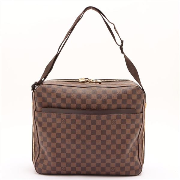 Louis Vuitton Damier Ebene Canvas Leather Dorsoduro Messenger Bag