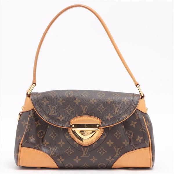 Louis Vuitton Brown Monogram Canvas Leather Beverly MM Shoulder Bag