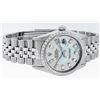 Image 6 : Rolex Mens Stainless Steel Blue MOP Baguette Diamond 36MM Datejust Wristwatch