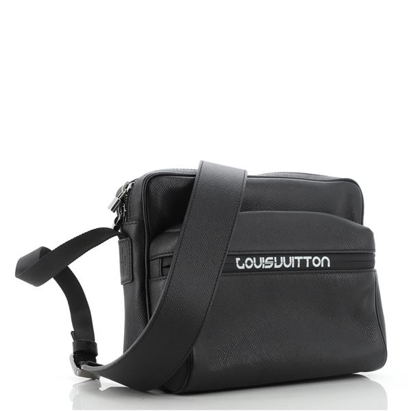 Louis Vuitton Black Taiga Leather Limited Edition Outdoor PM Messenger Bag