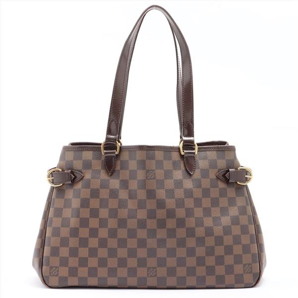 Louis Vuitton Damier Ebene Canvas Leather Batignolles Horizontal Bag