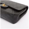 Image 3 : Chanel Classic Black Quilted Lambskin Leather Double Flap Shoulder Bag
