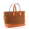 Image 2 : Hermes Maxibox Cabas Doblis Suede with Epsom 30 Brown