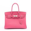 Image 1 : Hermes Rose Epsom Leather Palladium Hardware Birkin Handbag