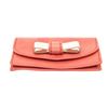 Image 4 : Chloe Orange Leather Bow Card Holder Wallet
