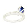 Image 3 : 1.73 ctw Blue Sapphire and Diamond Ring - 14KT White Gold