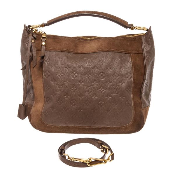 Louis Vuitton Brown Monogram Empreinte Audacieuse MM Hobo Bag