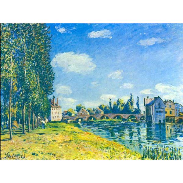 Alfred Sisley - Bridge in Moret in Summer