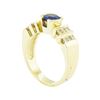 Image 4 : 1.45 ctw Blue Sapphire and Diamond Ring - 14KT Yellow Gold