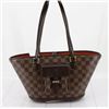 Image 1 : Louis Vuitton Damier Ebene Canvas Leather Manosque PM Shoulder Bag
