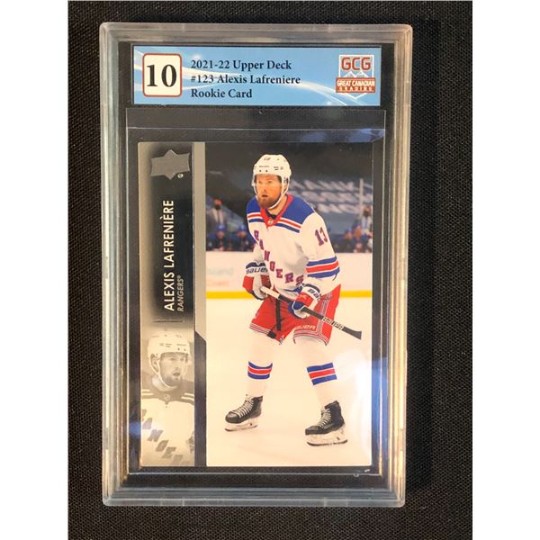 2021-22 UPPER DECK NO. 123 ALEXIS LAFRENIERE (GCG 10)