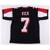 Image 1 : MICHAEL VICK SIGNED ATLANTA FALCONS PRO STYLE FOOTBALL JERSEY (BECKETT COA)