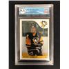 Image 1 : 1985-86 O-PEE-CHEE #9 MARIO LEMIEUX ROOKIE CARD REPRINT (GCG 9.5)