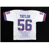 Image 1 : LAWRENCE TAYLOR SIGNED NY GIANTS PRO STYLE CAREER STATS FOOTBALL JERSEY (JSA COA)