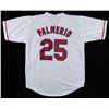 Image 1 : RAFAEL PALMERIO SIGNED TEXAS RANGERS PRO STYLE BASEBALL JERSEY (RSA COA)