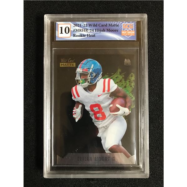 2021-22 WILD CARD MATTE ELIJAH MOORE RC (GCG 10)
