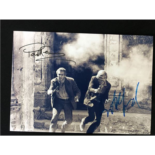 PAUL NEWMAN AND ROBERT REDFORD SIGNED 8 X 10 (RA COA)