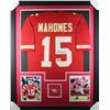 Image 1 : Patrick Mahomes Signed 35x43 Custom Framed Jersey Display w/ COA