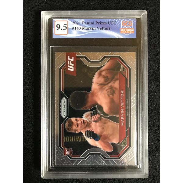 2021 PANINI PRIZM UFC NO. 143 MARVIN VETTORI RC (GCG 9.5)