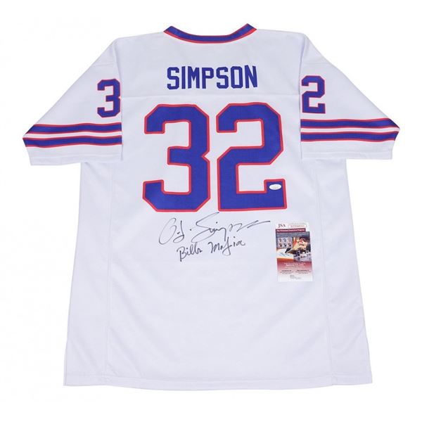 O. J. Simpson Signed Jersey Inscribed "Bills Mafia" (JSA)