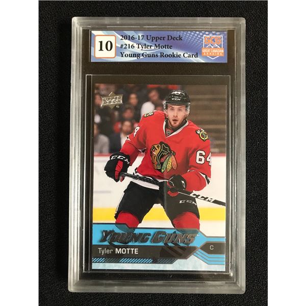 2016-17 UPPER DECK NO. 216 TYLER MOTTE YOUNG GUNS (GCG 10)