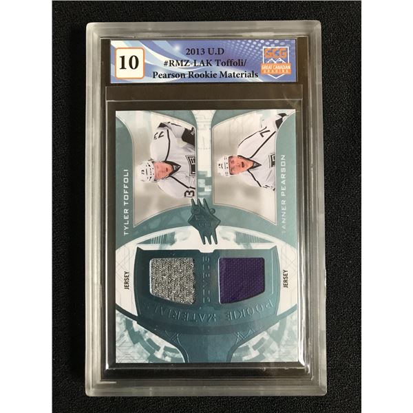 2013-14 UPPER DECK T. TOFFOLI/T. PEARSON ROOKIE MATERIALS (GCG 10)
