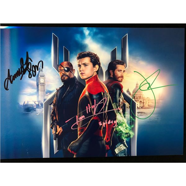 SPIDER-MAN: FAR FROM HOME MULTI-SIGNED 8X10 PHOTO (RA COA)