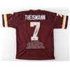 Image 1 : JOE THEISMANN REDSKINS CAREER STATS JERSEY (BECKETT)