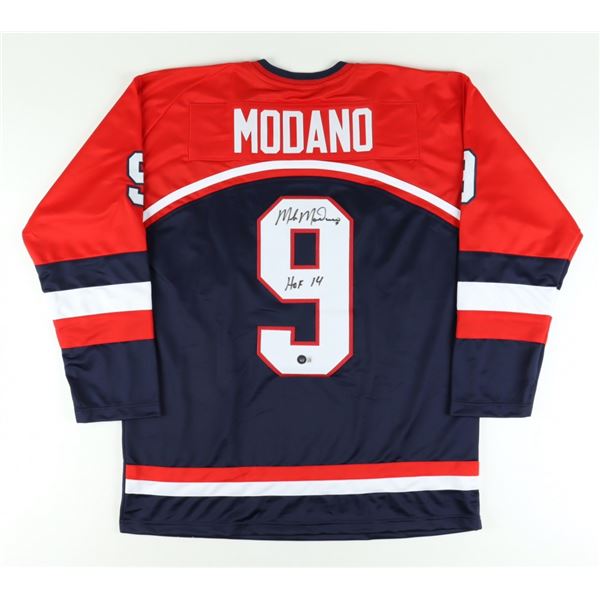 MIKE MODANO SIGNED TEAM USA HOCKEY JERSEY (BECKETT)