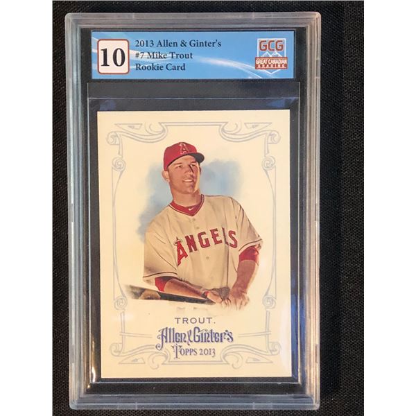 2013 ALLEN AND GINTER NO. 7 MIKE TROUT RC (GCG 10)