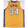 Image 1 : SHAQUILLE O'NEAL SIGNED LOS ANGELES LAKERS PRO STYLE BASKETBALL JERSEY (BECKETT COA)