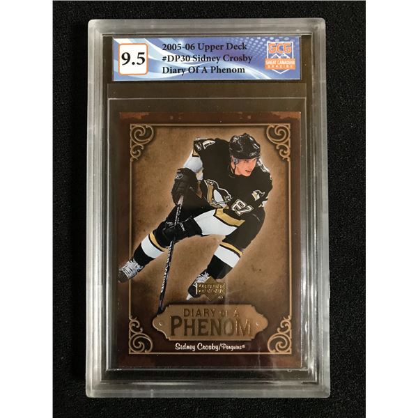 2005-06 UPPER DECK NO. DP30 SIDNEY CROSBY DAIRY OF A PHENOM (GCG 9.5)