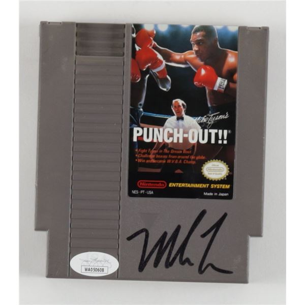 MIKE TYSON SIGNED NINTENDO PUNCH-OUT GAME CARTRIDGE (JSA COA)