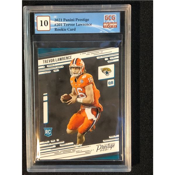 2021 PANINI PRESTIGE NO. 201 TREVOR LAWRENCE RC (GCG 10)