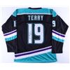 Image 1 : TROY TERRY SIGNED ANAHEIM DUCKS PRO STYLE HOCKEY JERSEY (JSA COA)