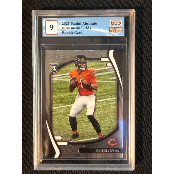 2021 PANINI ABSOLUTE NO. 108 JUSTIN FIELDS RC (GCG 9)