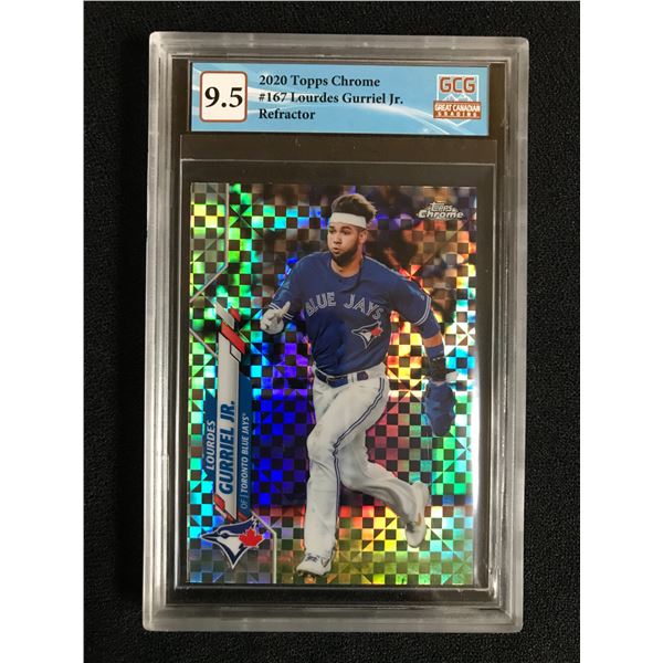 2020 TOPPS CHROME NO. 167 LOURDES GURRIEL JR. REFRACTOR (GCG 9.5)