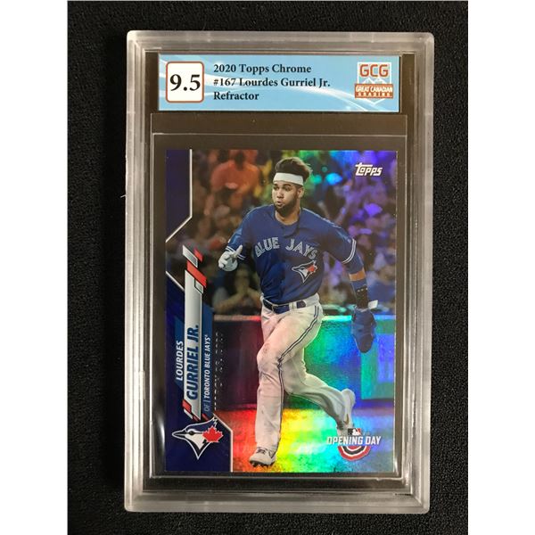 2020 TOPPS CHROME NO. 167 LOURDES GURRIEL JR. REFRACTOR (GCG 9.5)