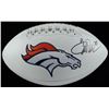 Image 1 : TERRELL DAVIS SIGNED DENVER BRONCOS TEAM LOGO FOOTBALL (JSA COA)