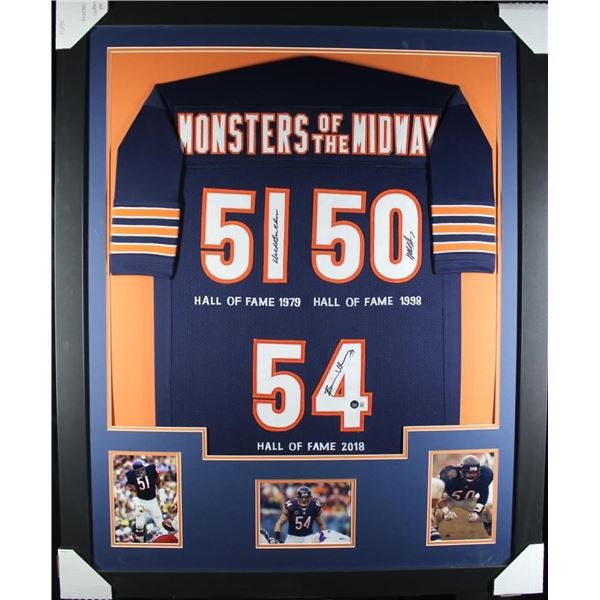 Monsters of the Midway Signed 35x43 Custom Framed Jersey Display (Beckett)