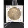 Image 1 : 1922 USA PEACE SILVER DOLLAR