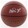 Image 1 : MAGIC JOHNSON SIGNED IN GOLD BROWN SPALDING BASKETBALL (BECKETT COA)