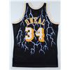 Image 1 : SHAQUILLE ONEAL SIGNED L.A LAKERS MITCHELL AND NESS THROWBACK (JSA COA)