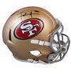 Image 1 : FRANK GORE SIGNED 49ers FULL-SIZE SPEED REP HELMET (BECKETT COA)