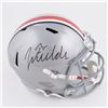 Image 1 : JUSTIN FIELDS SIGNED OHIO STATE FULL-SIZE SPEED REP HELMET (BECKETT COA)