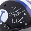 Image 2 : ZACH WILSON SIGNED BYU FULL-SIZE REPLICA FOOTBALL HELMET (BECKETT COA)