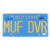 Image 1 : CHEECH AND CHONG SIGNED MUF DVR LICENCE PLATE (JSA COA)